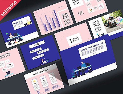 서양인 외국인 템플릿 여자 남자 어린이 분홍색 비즈니스 그래프 휴가 여러명 성인 파란색 비즈니스라이프 세트 육아 직장인 PPT 프레젠테이션 문서템플릿 가정교육 애니형PPT 워라밸 9P 이미지템플릿 직업 라이프스타일 교육 컬러 다수 사람 인종 신조어 파일형식