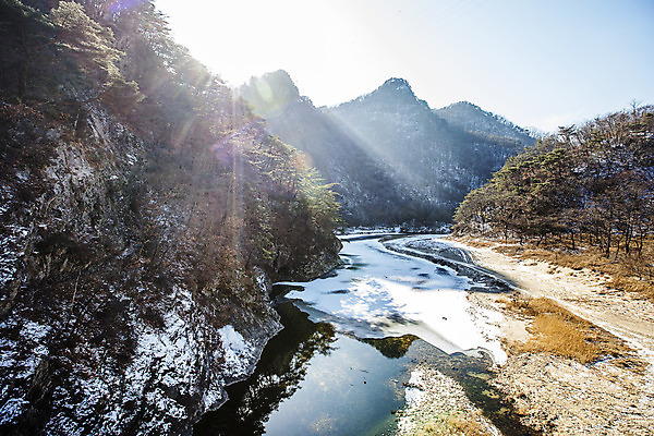 포토 JPG 주간 여행 한국 풍경 사람없음 야외 관광지 햇빛 눈 터널 원주 강원도 국내여행 레일바이크 국내포토 자연요소 아시아 길 날씨 태양 바이크 파일형식