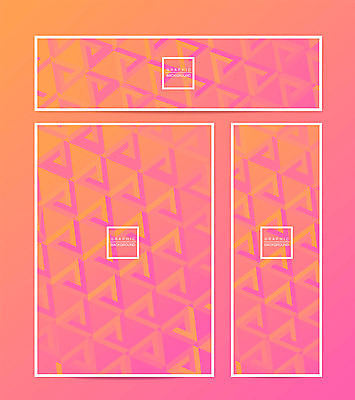 도형 템플릿 배너 배너템플릿 가로배너 포스터 세로배너 분홍색 백그라운드 패턴 그래픽백그라운드 사람없음 현수막 삼각형 입체 그라데이션 기하학 배너세트 펜로즈 AI파일 컬러 무늬 그래픽 가로 세로 세트 파일형식 벡터