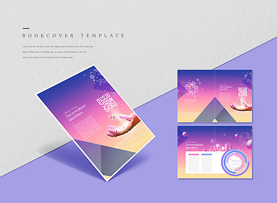 PSD 템플릿 표지디자인 북디자인 출판디자인 표지 ZIP 내지 리플렛 북커버 팜플렛 사람없음 건물 보라색 원형 로봇 QR코드 로봇팔 DID 이미지템플릿 도형 건축물 컬러 정보기술 파일형식
