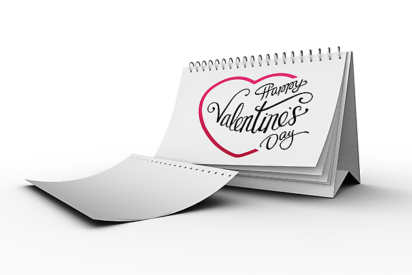 포토 JPG 해외이미지 발렌타인데이 사랑 사람없음 달력 하트 흰배경 페이지 해외202007 해외포토 모양 감정 백그라운드 데이이벤트 흰색 파일형식