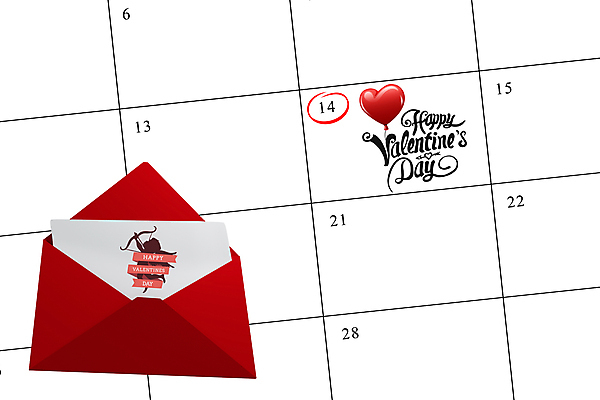포토 JPG 해외이미지 편지봉투 발렌타인데이 사랑 사람없음 달력 하트 편지 흰배경 해외202007 해외포토 모양 감정 백그라운드 데이이벤트 봉투 흰색 파일형식