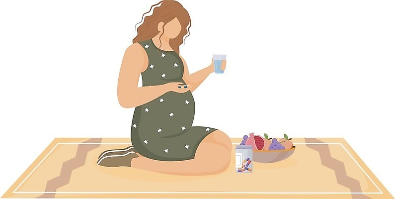 EPS 해외이미지 전신 여자 일러스트 포도 한명 앉기 성인 카펫 임산부 물컵 석류 영양제 성인여자한명만 해외202007 해외일러스트 1 과일 모션 사람 컵 약 임신 여자한명만 성인여자만 파일형식 벡터