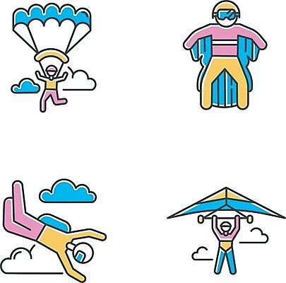 EPS 해외이미지 디자인 스포츠 여행 포즈 컨셉 날개 일러스트 장난 하늘 사람 정장 취미 야외 청춘 세트 픽토그램 웹 도전 비행 위험 묘기 만화 스카이다이빙 심볼 그림 다이빙 팩 고립 프리스타일 해외202007 해외일러스트 옷 인터넷 수영 화장품 익스트림스포츠 수중스포츠 파일형식 벡터 뷰티 수상스포츠