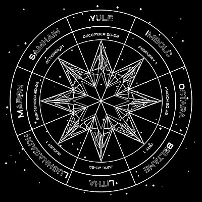 EPS 해외이미지 별 종교 백그라운드 크리스마스 일러스트 추상 우주 검은색 달력 흰색 바퀴 의식 영혼 계획 신비 마녀 점성술 신성 마법 기하학 고딕 해외202007 해외일러스트 자연요소 기념일 컬러 컨셉 무늬 파일형식 벡터