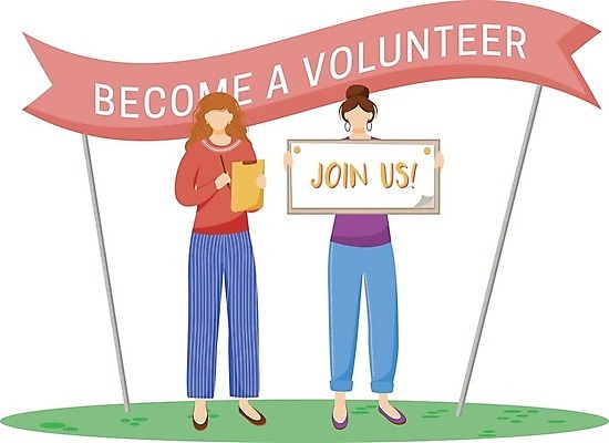 EPS 해외이미지 전신 여자 일러스트 텍스트 프레임 들기 성인 두명 모집 돌봄 헬프 성인여자만 자선단체 해외202007 해외일러스트 모션 사람 도움 그룹 자선 여자만 성인만 파일형식 벡터