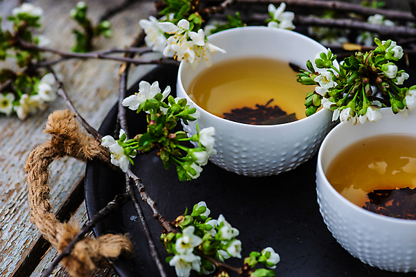 포토 JPG 해외이미지 꽃 쟁반 근접촬영 사람없음 찻잔 찻잎 해외202007 해외포토 식물 뷰포인트 잔 차_음료 파일형식