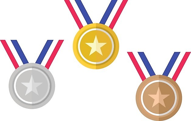 EPS 해외이미지 디자인 리본 스포츠 올림픽 일러스트 성공 유행 금속 경쟁 공백 게임 우승 황금 플랫 결과 은색 상패 메달 심볼 사인 리더 배지 청동 고립 승자 엘리먼트 챔피언 필승 해외202007 해외일러스트 컬러 컨셉 재질 놀이 최고 상_우승 상_상패 파일형식 벡터