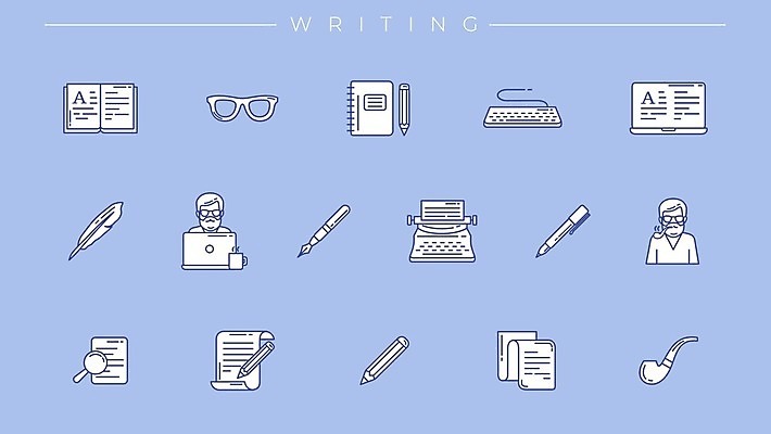 EPS 해외이미지 종이 안경 선 일러스트 캘리그라피 텍스트 돋보기 수염 잉크 흡연 담배 책 컵 노트북 컴퓨터 연필 펜 다이어리 웹 인포그래픽 키보드 기록 뜨거움 플랫 두루마리 작가 심볼 깃털 검색 분수 문서 파이프 타자기 타입 프리랜서 목차 해외202007 해외일러스트 직업 식기 잡화 인터넷 학용품 전자제품 필기구 사무용품 골동품 파일형식 벡터