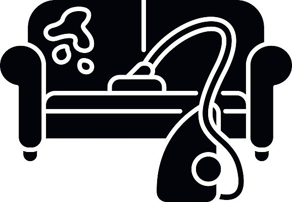 EPS 해외이미지 가구 가사 일러스트 주택 사람없음 소파 검은색 얼룩 플랫 청소 해외202007 해외일러스트 컬러 생활용품 의자 건물 파일형식 벡터