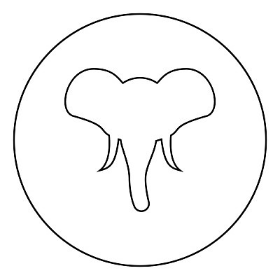 EPS 해외이미지 동물 실루엣 아시아 문화 야생동물 일러스트 포유류 아프리카 코끼리 머리 검은색 원형 큼 인도인 문신 심볼 사파리 사인 코 윤곽 주둥이 멸종위기동물 동쪽 거인 매머드 고립 동물상 마스코트 해외202007 해외일러스트 도형 외국인 나라 컬러 촬영기법 동양인 신체부위 조형물 크기 방향 파일형식 벡터 멸종위기종 미술 사람 인종 문화예술
