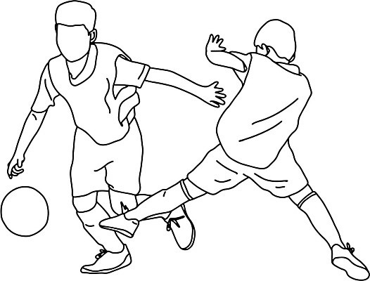 EPS 해외이미지 스포츠 백그라운드 일러스트 축구선수 사람모양 흑백 사람없음 축구 색칠공부 젠탱글 해외202007 해외일러스트 모양 운동선수 촬영기법 학습 구기 색칠 파일형식 벡터