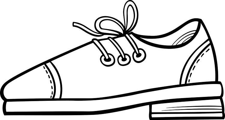 EPS 해외이미지 클립아트 디자인 신발 일러스트 흑백 그래픽 책 우아함 가죽 만화 오브젝트 그림 코믹 페이지 색칠공부 운동화끈 정중 해외202007 해외일러스트 레이스천 컨셉 촬영기법 학습 직물 끈 색칠 파일형식 벡터 교육