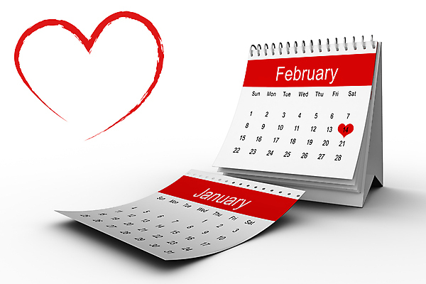 포토 JPG 해외이미지 발렌타인데이 사랑 사람없음 달력 하트 흰배경 2월 해외202007 해외포토 모양 감정 백그라운드 데이이벤트 흰색 날짜 파일형식