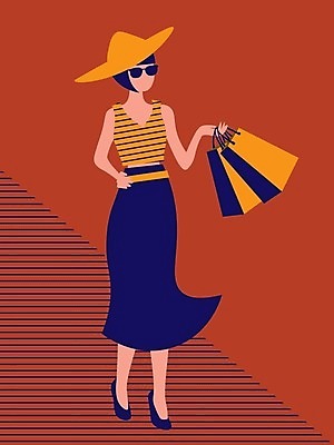 EPS 해외이미지 전신 모델 모자 라이프스타일 디자인 옷 여자 행복 가방 오렌지 일러스트 비즈니스 추상 쇼핑 선글라스 쇼핑백 유행 세일 상점 산책 흰색 화려 우아함 구매 만화 고객 복고 쇼퍼홀릭 스타일 해외202007 해외일러스트 잡화 감정 안경 컬러 컨셉 무늬 과일 휴식 사람 생활 파일형식 벡터