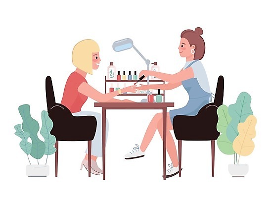 EPS 해외이미지 전신 무료이미지 여자 의자 일러스트 앉기 성인 두명 손톱관리 네일아트 매니큐어 애니메이션 순서 고립 네일샵 네일아티스트 스타일 성인여자만 해외202007 해외일러스트 직업 가구 모션 사람 뷰티 상점 화장품 여자만 성인만 파일형식 벡터