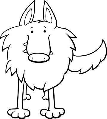 EPS 해외이미지 일러스트 흑백 사람없음 늑대 색칠공부 젠탱글 해외202007 해외일러스트 포유류 촬영기법 학습 색칠 파일형식 벡터