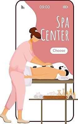 EPS 해외이미지 전신 무료이미지 여자 분홍색 일러스트 상반신 두명 스마트폰 눕기 스파 마사지 마사지사 테라피 바디케어 안마사 얼굴없음 성인여자만 해외202007 해외일러스트 직업 컬러 모션 사람 핸드폰 스마트기기 뷰티 여자만 성인만 파일형식 벡터 무료콘텐츠