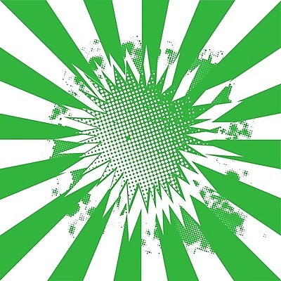 EPS 해외이미지 일러스트 미술 그래픽 초록색 광선 흰색 떨어짐 폭발 만화 그림 코믹 파열 멀티 해외202007 해외일러스트 컬러 컨셉 문화예술 파일형식 벡터