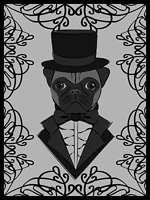 EPS 해외이미지 동물 캐릭터 모자 디자인 포스터 일러스트 영국 프레임 흑백 정장 턱시도 그래픽 반려동물 유행 검은색 재킷 할로윈 수확 화려 우아함 개 강아지 인쇄 시원함 만화 복고 고딕 구식 실린더 지능 스타일 힙스터 해외202007 해외일러스트 일러캐릭터 잡화 옷 패션 유럽 컬러 컨셉 농업 포유류 촬영기법 외투 파일형식 벡터