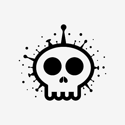 EPS 해외이미지 컨셉 일러스트 골격 건강 경고 글로벌 약 죽음 열 환경오염 플랫 바이러스 질병 위험 심볼 사인 생물학 감염 미생물 박테리아 경보 고립 백신 전염병 주목 해골모형 호러 해외202007 해외일러스트 교육 의학 생물 모형 공포 파일형식 벡터