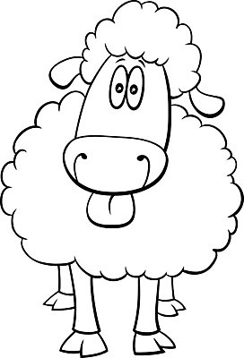 EPS 해외이미지 일러스트 흑백 사람없음 양 색칠공부 젠탱글 해외202007 해외일러스트 포유류 촬영기법 학습 색칠 파일형식 벡터