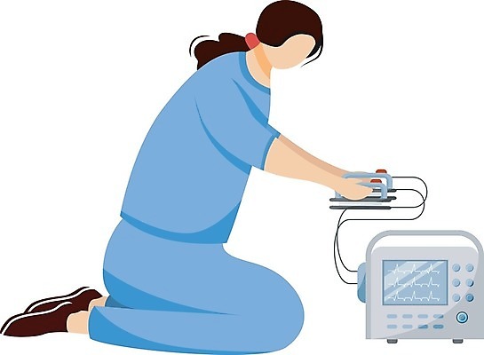 EPS 해외이미지 전신 여자 하늘색 일러스트 한명 들기 성인 치료 장비 간호사 의사 하트 무릎꿇기 구조원 치료사 헬프 성인여자한명만 해외202007 해외일러스트 모양 직업 1 의학 모션 사람 파란색 의료진 도움 여자한명만 성인여자만 파일형식 벡터