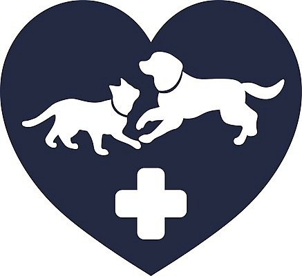 EPS 해외이미지 동물 무료이미지 십자가 일러스트 건강 병원 사람없음 반려동물 고양이 하트 개 남색 심볼 동물병원 해외202007 해외일러스트 모양 컬러 포유류 의학 파일형식 벡터 무료콘텐츠