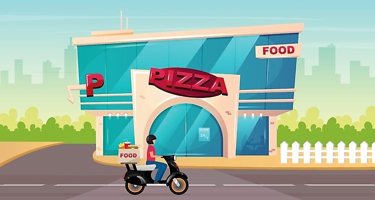 EPS 해외이미지 전신 무료이미지 캐릭터 디자인 남자 도로 백그라운드 일러스트 거리 피자 한명 성인 건물 식당 오토바이 배달원 승차 피자집 성인남자한명만 음식배달 해외202007 해외일러스트 일러캐릭터 직업 1 건축물 길 교통시설 모션 패스트푸드 서양음식 사람 상점 바이크 배송 남자한명만 성인남자만 파일형식 벡터 무료콘텐츠