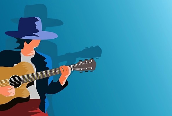 EPS 해외이미지 백인 모자 라이프스타일 손 응시 남자 줄 음악 백그라운드 일러스트 놀이 휴가 기술 실내 미술 한명 사람 앉기 파란색 유행 소리 콘서트 공연 연주자 음악가 흰색 기구 기타 파란배경 기타리스트 멜로디 뮤지컬 플레이어 해외202007 해외일러스트 서양인 직업 1 시선 잡화 컬러 모션 현악기 문화예술 이벤트 내부 생활 신체부위 파일형식 벡터