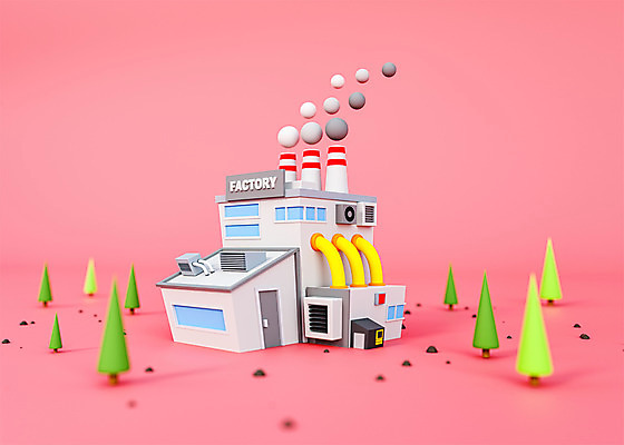PSD 나무 편집 편집이미지 분홍색 공장 사람없음 건물 3D소스 3D 귀여움 입체 디지털합성 오브젝트 로우폴리 편집소스 편집3D 식물 건축물 컬러 컨셉 공업 파일형식