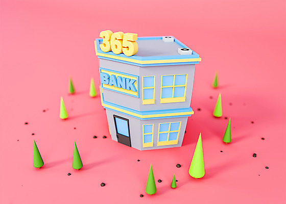 PSD 나무 편집 편집이미지 분홍색 사람없음 건물 3D소스 3D 귀여움 입체 디지털합성 오브젝트 은행 로우폴리 편집소스 편집3D 식물 건축물 컬러 컨셉 금융 파일형식