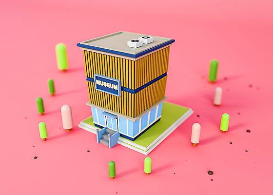 PSD 나무 편집 편집이미지 분홍색 사람없음 건물 3D소스 3D 귀여움 전시 전시회 입체 디지털합성 오브젝트 박물관 로우폴리 편집소스 편집3D 식물 건축물 컬러 컨셉 파일형식