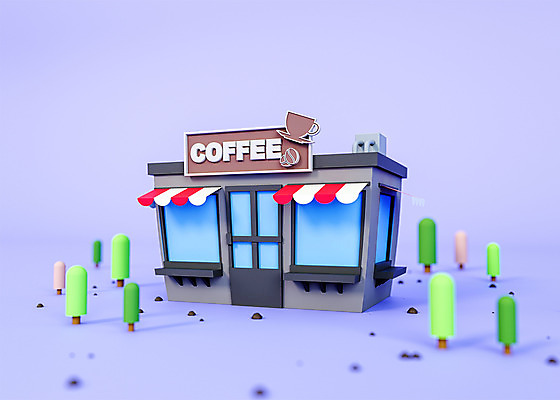 PSD 나무 편집 편집이미지 커피 사람없음 건물 3D소스 3D 귀여움 상점 보라색 카페 입체 디지털합성 오브젝트 로우폴리 편집소스 편집3D 식물 건축물 음료 컬러 컨셉 파일형식