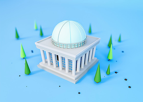 PSD 나무 편집 편집이미지 사람없음 건물 파란색 3D소스 3D 귀여움 입체 디지털합성 오브젝트 국회의사당 국회 로우폴리 편집소스 편집3D 식물 건축물 컬러 컨셉 파일형식