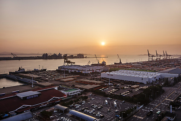 포토 JPG 주간 여행 한국 풍경 사람없음 야외 관광지 항구 일몰 무역 경기도 국내여행 평택 평택항 국내포토 자연요소 산업 아시아 교통시설 노을 파일형식