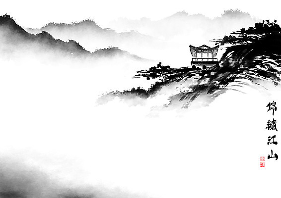 PSD 일러스트 캘리그라피 붓터치 바위산 산 한옥 주택 풍경 사람없음 한자 안개 바위 동양화 정자 번짐 낙관 산수화 산맥 금수강산 국내일러스트 문자 한국전통 건축물 고건축 날씨 미술 건물 돌_바위 돌산 사자성어 파일형식 효과