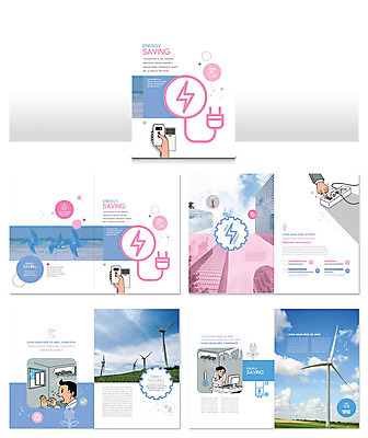 템플릿 손 남자 ZIP 리플렛 분홍색 하늘 빌딩 팜플렛 신체부위 파란색 환경 에너지 절약 그린에너지 풍력에너지 콘센트 에어컨 바람개비 에코 에너지절약 냉방 인디자인 INDD 그린슈머 이미지템플릿 컬러 컨셉 사람 건물 가전제품 파일형식