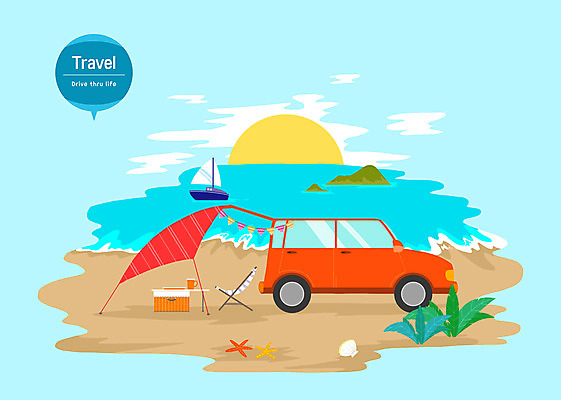 PSD 바다 요트 의자 일러스트 자동차 탁자 모바일 텐트 사람없음 파란색 오늘 드라이브스루 비대면서비스 차박 국내일러스트 육상교통 컬러 가구 배_교통 캠핑도구 캠핑 서비스 파일형식 언택트