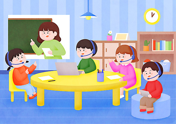 전신 PSD 여자 어린이교육 교육 남자 어린이 일러스트 교실 모바일 여러명 성인 파란색 노트북 태블릿 교사 헤드셋 에듀 에듀케이션 온라인강의 스쿨팩 사회적거리두기 국내일러스트 직업 캠페인 컬러 음향기기 다수 학교 사람 전자제품 스마트기기 헤드폰 강의 파일형식 언택트