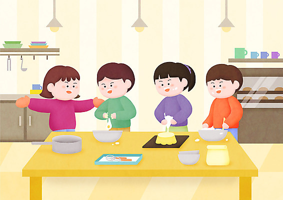 PSD 여자 어린이교육 교육 남자 어린이 일러스트 주방용품 요리 여러명 상반신 케이크 계란 크림 만들기 제빵 베이지색 에듀 에듀케이션 어린이만 스쿨팩 요리교육 국내일러스트 컬러 생활용품 다수 모션 디저트 사람 제과제빵 알 파일형식