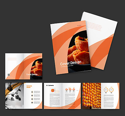 템플릿 ZIP 리플렛 감 팜플렛 사람없음 주황색 가을 곶감 인디자인 INDD 이미지템플릿 계절 컬러 과일 건과일 파일형식