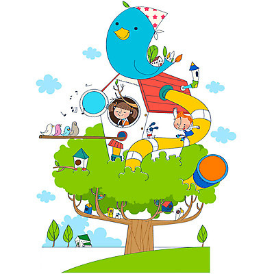 EPS 나무 식물 동물 구름 여자 남자 어린이 새끼 음표 일러스트 노래 상상 조류 주택 두건 굴뚝 사람 소녀 소년 초원 두명 판타지 개 강아지 언덕 어린이세상 새장 새소리 어미새 어린이만 국내일러스트 자연요소 기호 음악 포유류 건물 반려동물 케이지 파일형식 벡터