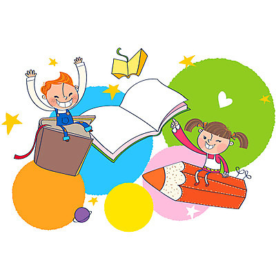 EPS 여자 어린이교육 교육 남자 별 어린이 일러스트 상상 사람 소녀 소년 두명 책 판타지 연필 행성 하트 원형 어린이세상 북마크 어린이만 국내일러스트 자연요소 모양 도형 학용품 필기구 우주 파일형식 벡터