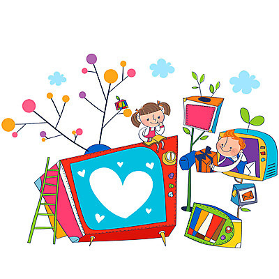 EPS 나무 식물 구름 여자 남자 어린이 일러스트 사다리 상상 안테나 선물 사람 소녀 소년 두명 책 선물상자 판타지 새싹 텔레비전 우체통 나뭇가지 하트 풀 편지 어린이세상 어린이만 국내일러스트 자연요소 모양 통신 전자제품 상자 도구 파일형식 벡터