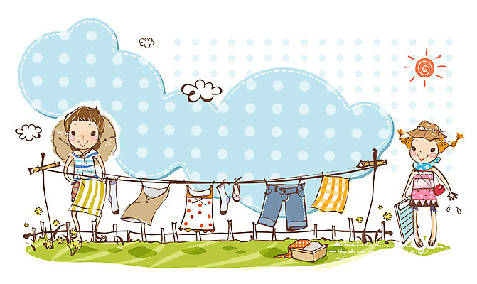 EPS 주간 구름 커플 옷 여자 남자 여행 백그라운드 일러스트 휴가 사랑 사람 소년 야외 두명 여름 울타리 태양 빨래 빨랫줄 건조대 빨래널기 빨래판 국내일러스트 자연요소 계절 감정 어린이 줄 가사 관계 건조 담장 파일형식 벡터