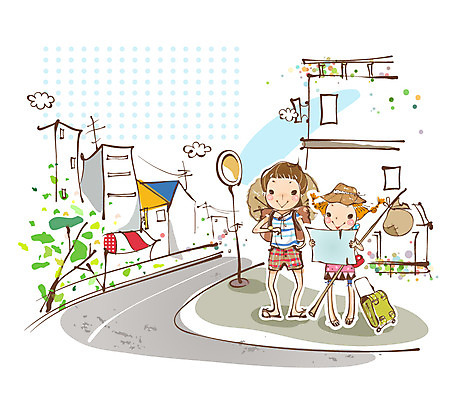 EPS 주간 구름 커플 여자 남자 도로 길 시계 여행 백그라운드 이동 지도 가방 일러스트 배낭 교통시설 휴가 주택 사랑 사람 소년 야외 두명 건물 여름 캐리어 여행가방 나뭇가지 시간 역 버스정류장 손목시계 보따리 국내일러스트 자연요소 나무 건축물 잡화 계절 감정 어린이 교통 컨셉 장신구 관계 시설 파일형식 벡터