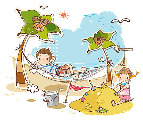 EPS 주간 나무 식물 구름 커플 여자 남자 바다 여행 일러스트 갈매기 조류 휴가 휴식 불가사리 알림판 사랑 사람 소년 해변 야외 두명 여름 여름휴가 바캉스 모래사장 야자수 태양 깃발 표지판 소라 삽 양동이 물통 해먹 모래놀이 국내일러스트 자연요소 동물 계절 감정 어린이 모래 컨셉 관계 놀이 어패류 극피동물 침대 파일형식 벡터 여름_계절