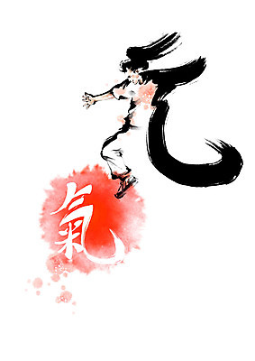 PSD 여자 남자 일러스트 캘리그라피 붓터치 건강 한명 빨간색 점프 한자 춤 번짐 원기 여자한명만 기운기 국내일러스트 문자 1 컬러 모션 문화예술 사람 여자만 파일형식 효과