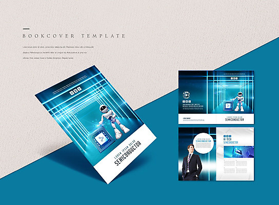 PSD 서양인 외국인 템플릿 표지디자인 북디자인 출판디자인 표지 남자 ZIP 내지 리플렛 북커버 기술 한명 팜플렛 30대 파란색 기계 도시 로봇 반도체 성인남자한명만 이미지템플릿 1 컬러 사람 인종 장년 남자한명만 성인남자만 파일형식